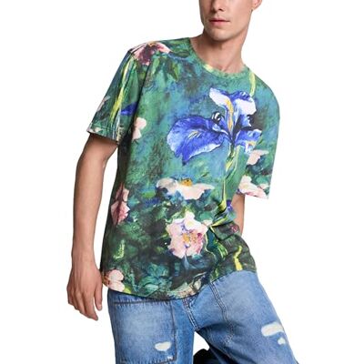 Desigual T-shirt herr blå S Desigual T-shirt herr blå S