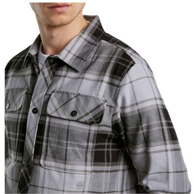 G-STAR RAW GPO Overtröja, Flerfärgad (Grey Alloy Luke Check D25388-d749-g894), XXL G-STAR RAW GPO Overtröja, Flerfärgad (Grey Alloy Luke Check D25388-d749-g894), XXL