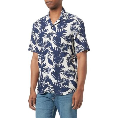 Only & Sons ONSDASH Life REG VISC AOP SS skjorta 8400, klänning blues, XS Only & Sons ONSDASH Life REG VISC AOP SS skjorta 8400, klänning blues, XS