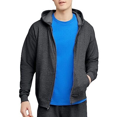Hanes Ecosmart huvtröja i fleece, herr, hel dragkedja, sweatshirt, M Hanes Ecosmart huvtröja i fleece, herr, hel dragkedja, sweatshirt, M
