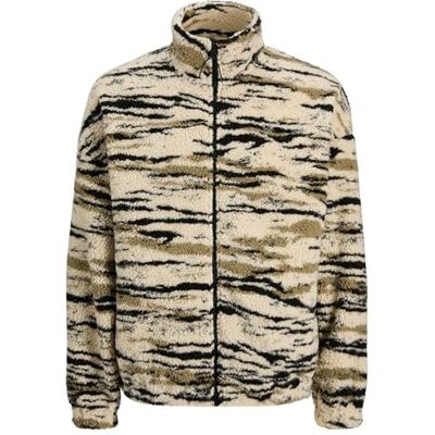 JACK & JONES Jorskin teddy full dragkedja Hn T25, Havregryn, M JACK & JONES Jorskin teddy full dragkedja Hn T25, Havregryn, M