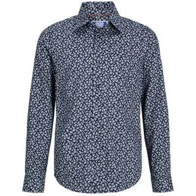JACK & JONES Jprblabarnes Print Dobby L/S Shirt Pls, natthimmel, 3XL JACK & JONES Jprblabarnes Print Dobby L/S Shirt Pls, natthimmel, 3XL