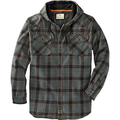 Legendary Whitetails Legendariska Whitetails herr bakwoods flanell tröja med huva långärmad Deep Pine Plaid L Legendary Whitetails Legendariska Whitetails herr bakwoods flanell tröja med huva långärmad Deep Pine Plaid L