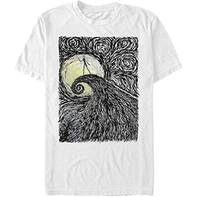 Disney Classics Unisex Nightmare Innan julspiral Hill ekologisk kortärmad t-shirt, vit, L, Vit, L Disney Classics Unisex Nightmare Innan julspiral Hill ekologisk kortärmad t-shirt, vit, L, Vit, L