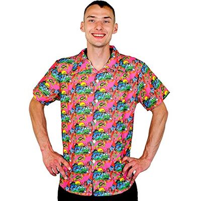 I LOVE FANCY DRESS ILFD4572S unisex unikt tryck hawaiiansk tröja ej tillgängligt XL Rosa I LOVE FANCY DRESS ILFD4572S unisex unikt tryck hawaiiansk tröja ej tillgängligt XL Rosa