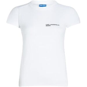 KARL LAGERFELD JEANS , Dam, Slim Kortärm Essentail Small Logo Tee, Slim Fit, Vit, XL KARL LAGERFELD JEANS , Dam, Slim Kortärm Essentail Small Logo Tee, Slim Fit, Vit, XL