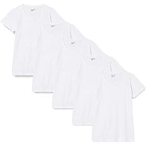 Berydale T-shirt med rund hals i 100 % bomull, Dam, Vit (5-pack), XXL Berydale T-shirt med rund hals i 100 % bomull, Dam, Vit (5-pack), XXL