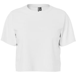 PIECES Dam Pcsara Ss Short Tee Noos T-shirt, Ljus vit, M PIECES Dam Pcsara Ss Short Tee Noos T-shirt, Ljus vit, M