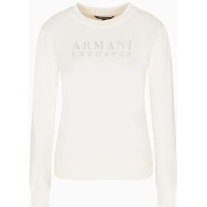 Giorgio Armani dam långärmad rund krage front logo sweatshirt, Iso, S Giorgio Armani dam långärmad rund krage front logo sweatshirt, Iso, S