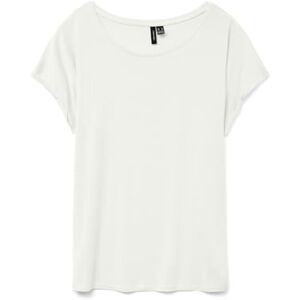 VERO MODA dam Tröja Vmava Plain Ss Top Gajrs Noos, Snövit, M VERO MODA dam Tröja Vmava Plain Ss Top Gajrs Noos, Snövit, M