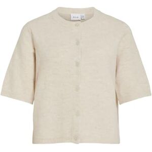 Vila Viliga-Cardigan med 2/4 O-hals, stickad noos, björk, XS för kvinnor, Björk, XS Vila Viliga-Cardigan med 2/4 O-hals, stickad noos, björk, XS för kvinnor, Björk, XS