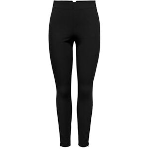 ONLY ONLPEONY Life HW Rib Zip leggings CC PNT, svart, (M) W x 32L ONLY ONLPEONY Life HW Rib Zip leggings CC PNT, svart, (M) W x 32L