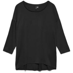 VERO MODA Vmava 3/4 Top JRS Ga Noos, svart, M VERO MODA Vmava 3/4 Top JRS Ga Noos, svart, M