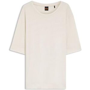 Boss T-shirt för kvinnor, Öppen vit 118, L Boss T-shirt för kvinnor, Öppen vit 118, L