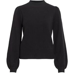Vila Female långärmad blus hög hals, svart, S Vila Female långärmad blus hög hals, svart, S