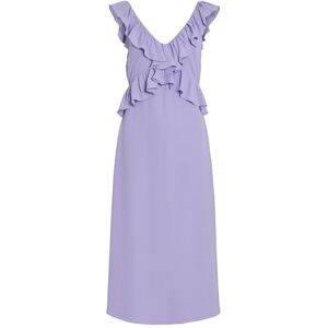 Vila Vielke V-hals S/L Midi dress/Dc/R, Violett tulpan, 42 Vila Vielke V-hals S/L Midi dress/Dc/R, Violett tulpan, 42