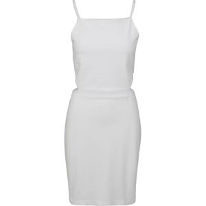 Urban Classics Dam sommar klänning damer kort spaghetti pikéklänning, Vit (vit 00220), XL Urban Classics Dam sommar klänning damer kort spaghetti pikéklänning, Vit (vit 00220), XL