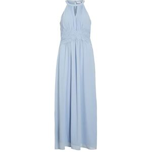 Vila dam Vimilina halterneck maxi dress/Su-Noos klänning, Kentucky blå/detalj: elastisk, 38 Vila dam Vimilina halterneck maxi dress/Su-Noos klänning, Kentucky blå/detalj: elastisk, 38