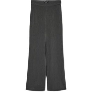 VERO MODA Vmparis Hw Wide byxa Ent, Mörkgrå melange, XL / 32L VERO MODA Vmparis Hw Wide byxa Ent, Mörkgrå melange, XL / 32L