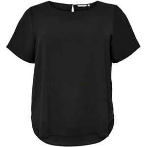 ONLY Carmakoma damer Carvica Life Ss Top WVN Noos t-shirt, svart, 46 ONLY Carmakoma damer Carvica Life Ss Top WVN Noos t-shirt, svart, 46