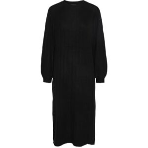 PIECES Damer Pcmaggy Ls Knit Dress Noos Bc stickad klänning, svart, S PIECES Damer Pcmaggy Ls Knit Dress Noos Bc stickad klänning, svart, S