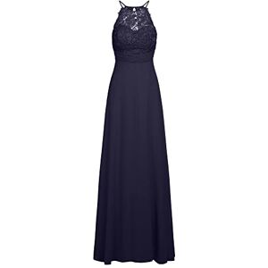 APART Fashion ApartFashion APART Aftonklänning för kvinnor i chiffong och spets, specialtillfällsklänning, mörkblå, normal APART Fashion ApartFashion APART Aftonklänning för kvinnor i chiffong och spets, specialtillfällsklänning, mörkblå, normal