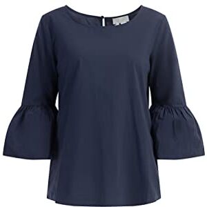 LYMOA dam bomullsblus, marinblå, M LYMOA dam bomullsblus, marinblå, M