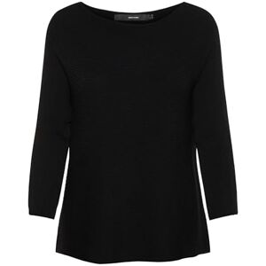 VERO MODA dam VMNORA 3/4 Boatneck blus NOOS 10210570, Svart (Black), M VERO MODA dam VMNORA 3/4 Boatneck blus NOOS 10210570, Svart (Black), M