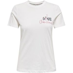 ONLY Onlkita Life Reg S/S Top Box Xmas JRS, Cloud Dancer, XS dam, Molndansare, XS ONLY Onlkita Life Reg S/S Top Box Xmas JRS, Cloud Dancer, XS dam, Molndansare, XS