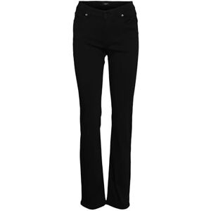 VERO MODA Dam VMDAF MR Straight VI1137 NOOS jeans, svart, M/34, Schwarz, (M) W x 34L VERO MODA Dam VMDAF MR Straight VI1137 NOOS jeans, svart, M/34, Schwarz, (M) W x 34L