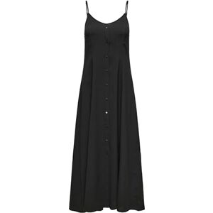 ONLY Onlnova Life Vis Gigi Long Dress Solid, svart, XS ONLY Onlnova Life Vis Gigi Long Dress Solid, svart, XS
