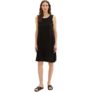 TOM TAILOR dam basic jerseyklänning, 14482 – djup svart, 32 SE TOM TAILOR dam basic jerseyklänning, 14482 – djup svart, 32 SE