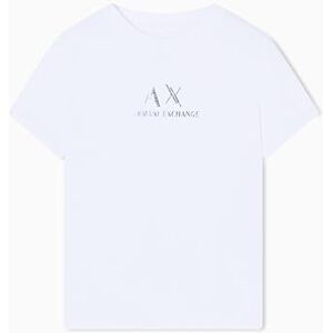 Giorgio Armani Dam regular Boxy Chest logo T-shirt, Optisk vit, XXL Giorgio Armani Dam regular Boxy Chest logo T-shirt, Optisk vit, XXL