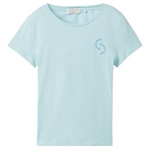 TOM TAILOR Denim T-shirt för kvinnor, 13117 Pastel turkos, S TOM TAILOR Denim T-shirt för kvinnor, 13117 Pastel turkos, S
