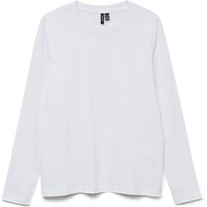 VERO MODA Vmpaulina Ls T-Shirt Ga JRS Noos, Ljus vit, XS VERO MODA Vmpaulina Ls T-Shirt Ga JRS Noos, Ljus vit, XS