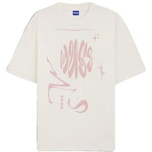HUGO Oversized_Tee_B_8 10268404 01, Öppen vit 110, L HUGO Oversized_Tee_B_8 10268404 01, Öppen vit 110, L