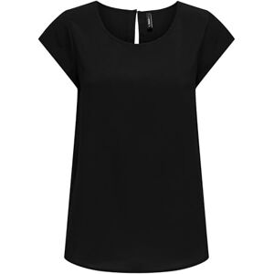 ONLY Onlnova Life Vis S/S Top, svart, XS ONLY Onlnova Life Vis S/S Top, svart, XS