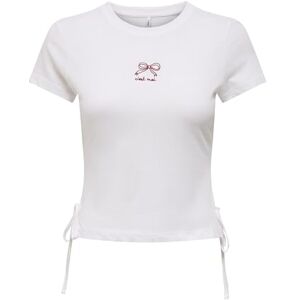 ONLY Onlcarla Life S/S detalj toppbox JRS, Ljus vit, XL ONLY Onlcarla Life S/S detalj toppbox JRS, Ljus vit, XL