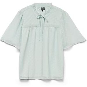VERO MODA Kvinnlig blus VMLEAH topp, Grå mist, M VERO MODA Kvinnlig blus VMLEAH topp, Grå mist, M
