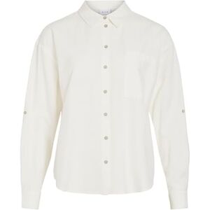 Vila Viprisilla L/S skjorta, Snövit, 34 Vila Viprisilla L/S skjorta, Snövit, 34