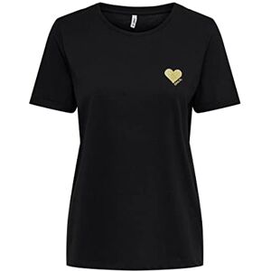 ONLY Onlkita Life S/S logotyp topp Noos, svart, L ONLY Onlkita Life S/S logotyp topp Noos, svart, L