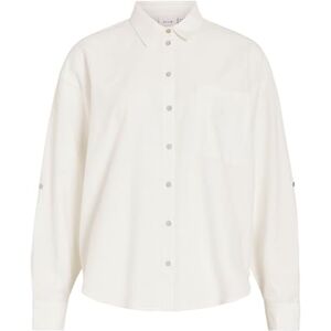 Vila Viprisilla L/S lös skjorta – Noos, Snövit, 38 Vila Viprisilla L/S lös skjorta – Noos, Snövit, 38