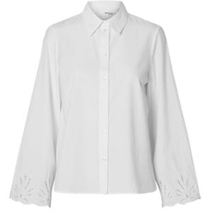 SELECTED FEMME Slfdahlia Ls Broderi Shirt Noos, Ljus vit, 36 SELECTED FEMME Slfdahlia Ls Broderi Shirt Noos, Ljus vit, 36