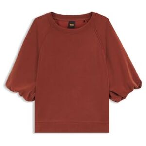 Boss Sweatshirt för kvinnor, Mörkröd 604, M Boss Sweatshirt för kvinnor, Mörkröd 604, M