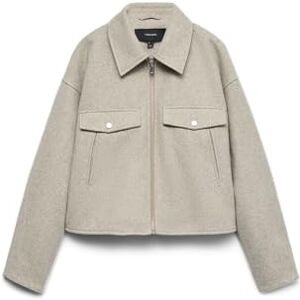 VERO MODA Vmfortunefrej Short Jacka Ga Boo, Silver Mink, x_l VERO MODA Vmfortunefrej Short Jacka Ga Boo, Silver Mink, x_l