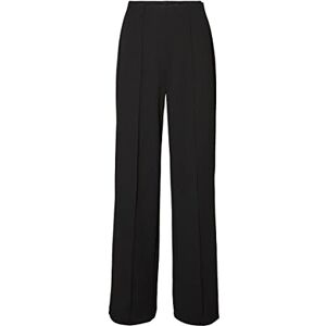 VERO MODA dam Vmbecky Hw Wide Pull On Pant Noos byxor, svart, L / 30L VERO MODA dam Vmbecky Hw Wide Pull On Pant Noos byxor, svart, L / 30L
