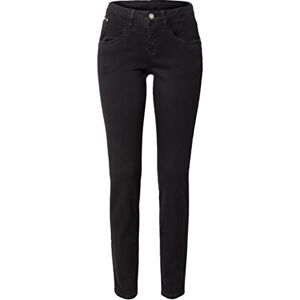 Cream Hög midja raka ben jeans normal passform full längd, Pitch Black Unwashed, 25W Cream Hög midja raka ben jeans normal passform full längd, Pitch Black Unwashed, 25W