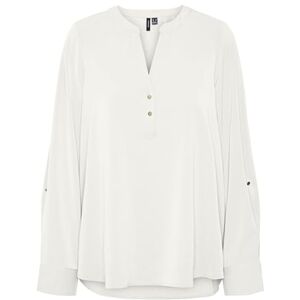 VERO MODA VMANI LS TOP WVN GA NOOS, Snövit, S VERO MODA VMANI LS TOP WVN GA NOOS, Snövit, S