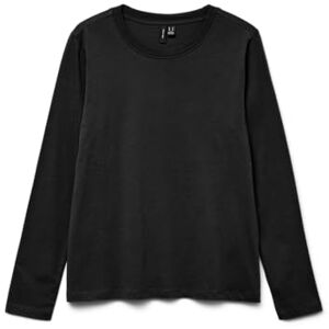 VERO MODA Vmpaulina Ls T-Shirt Ga JRS Noos, svart, XS VERO MODA Vmpaulina Ls T-Shirt Ga JRS Noos, svart, XS