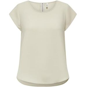 ONLY Onlvic S/S Solid Top Noos Ptm T-shirt, Moonbeam, 34 ONLY Onlvic S/S Solid Top Noos Ptm T-shirt, Moonbeam, 34